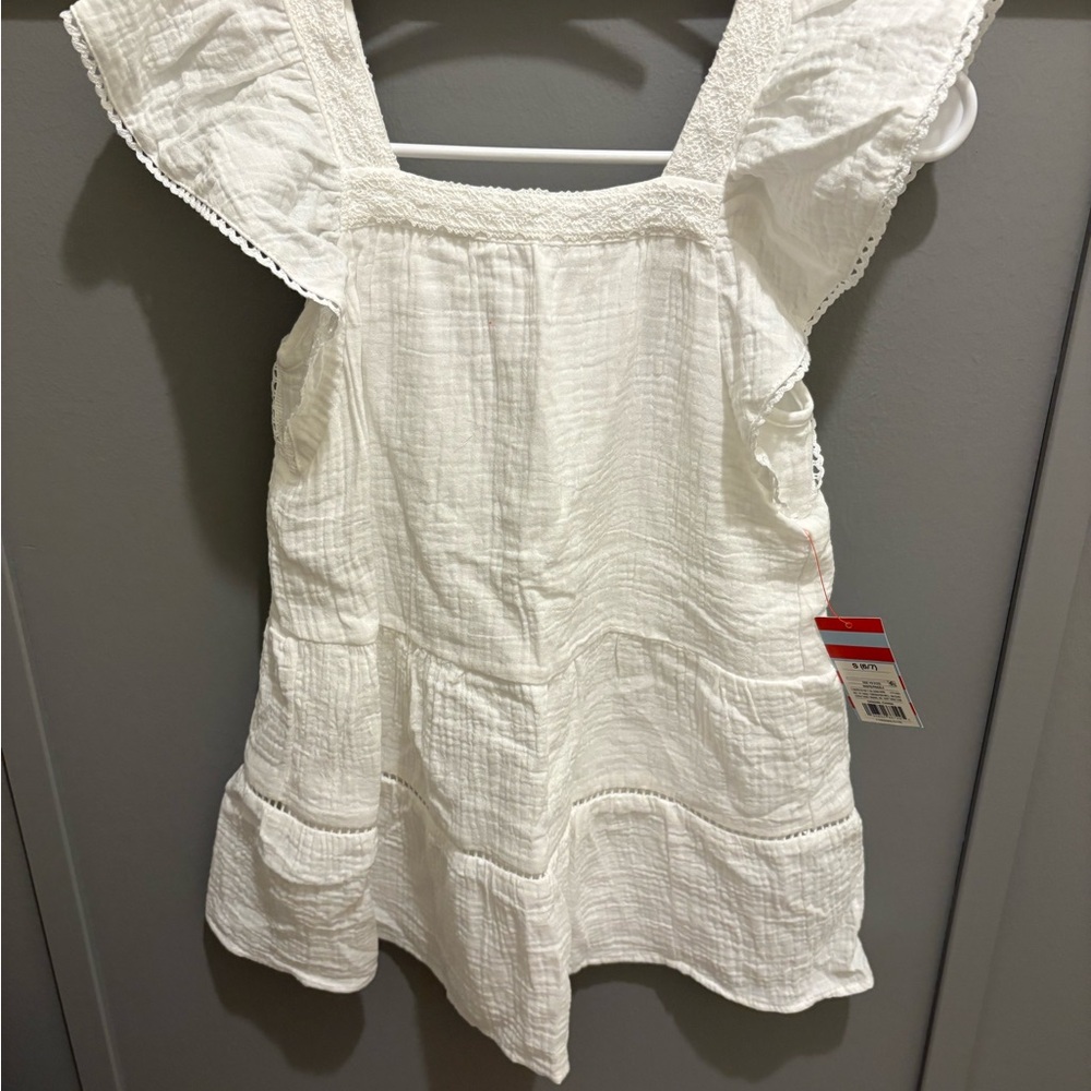 Cat & Jack White Casual Kids Dress